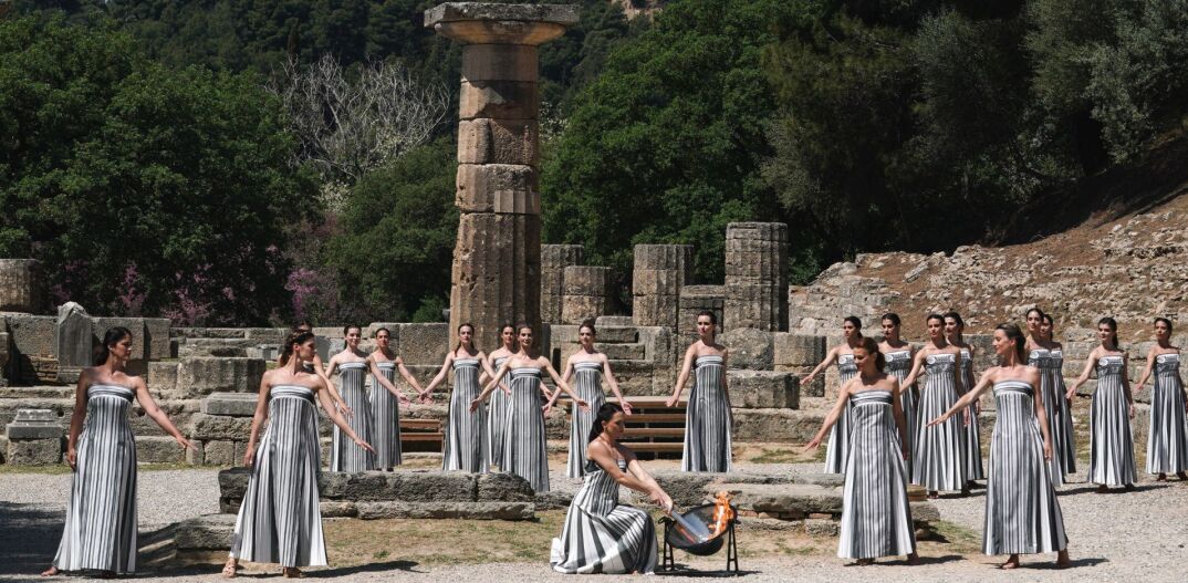 Επίσημη Πρόβα της Τελετή Αφής της Ολυμπιακής Φλόγας στην Αρχαία Ολυμπία