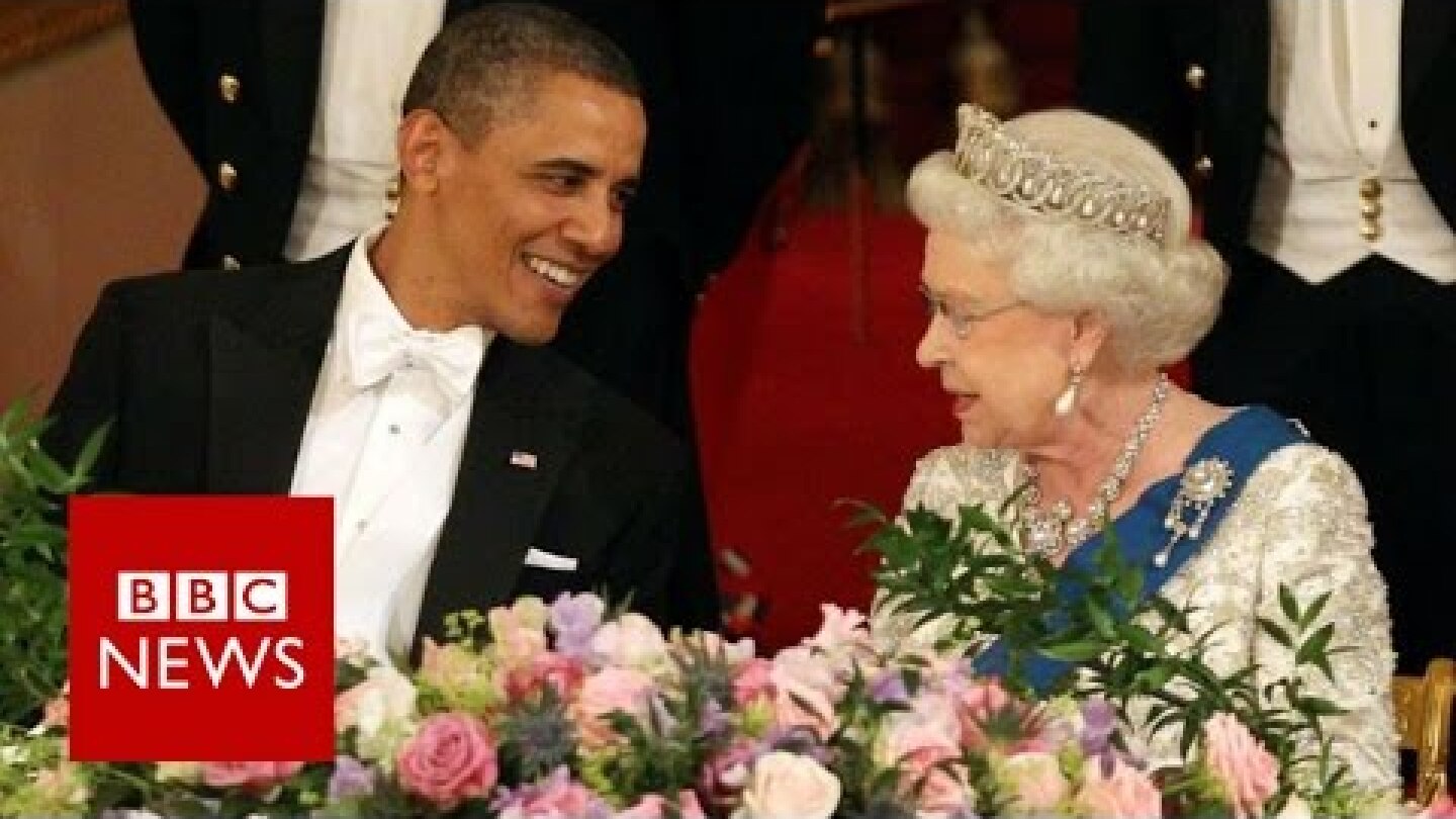 65 years, 1 Queen and 12 US presidents - BBC News