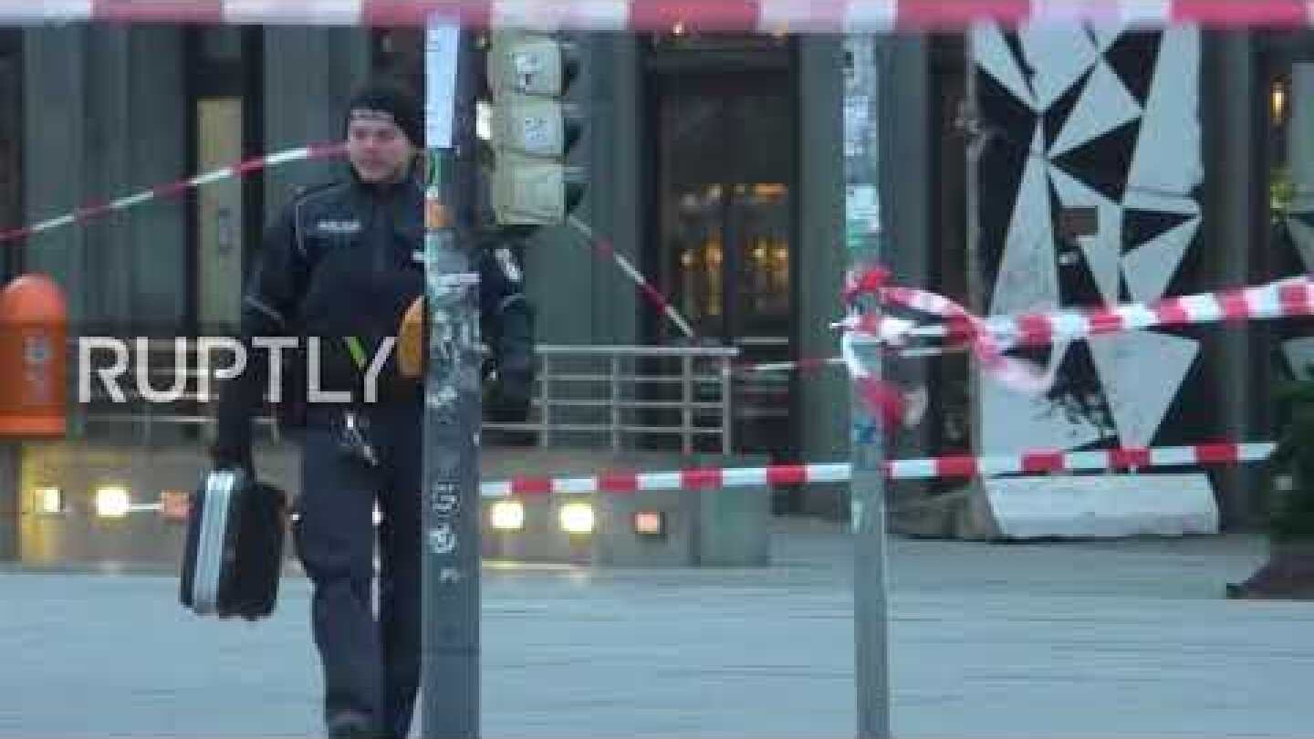 Germany: Terrifying moment bomb squad prise open suspicious case
