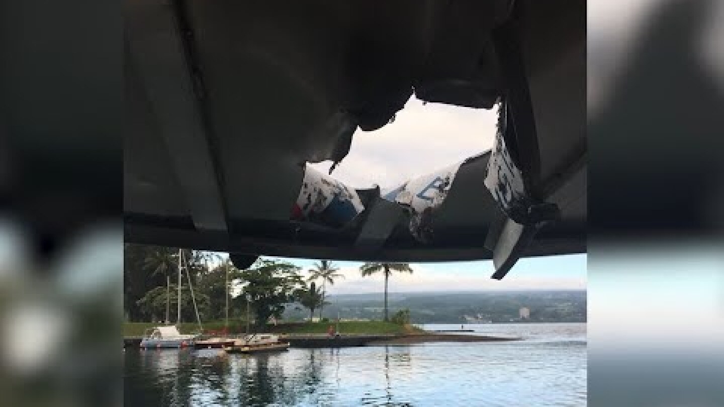 LAVA BOMB: 23 injured when lava bomb from Kilauea volcano slams into tourist boat