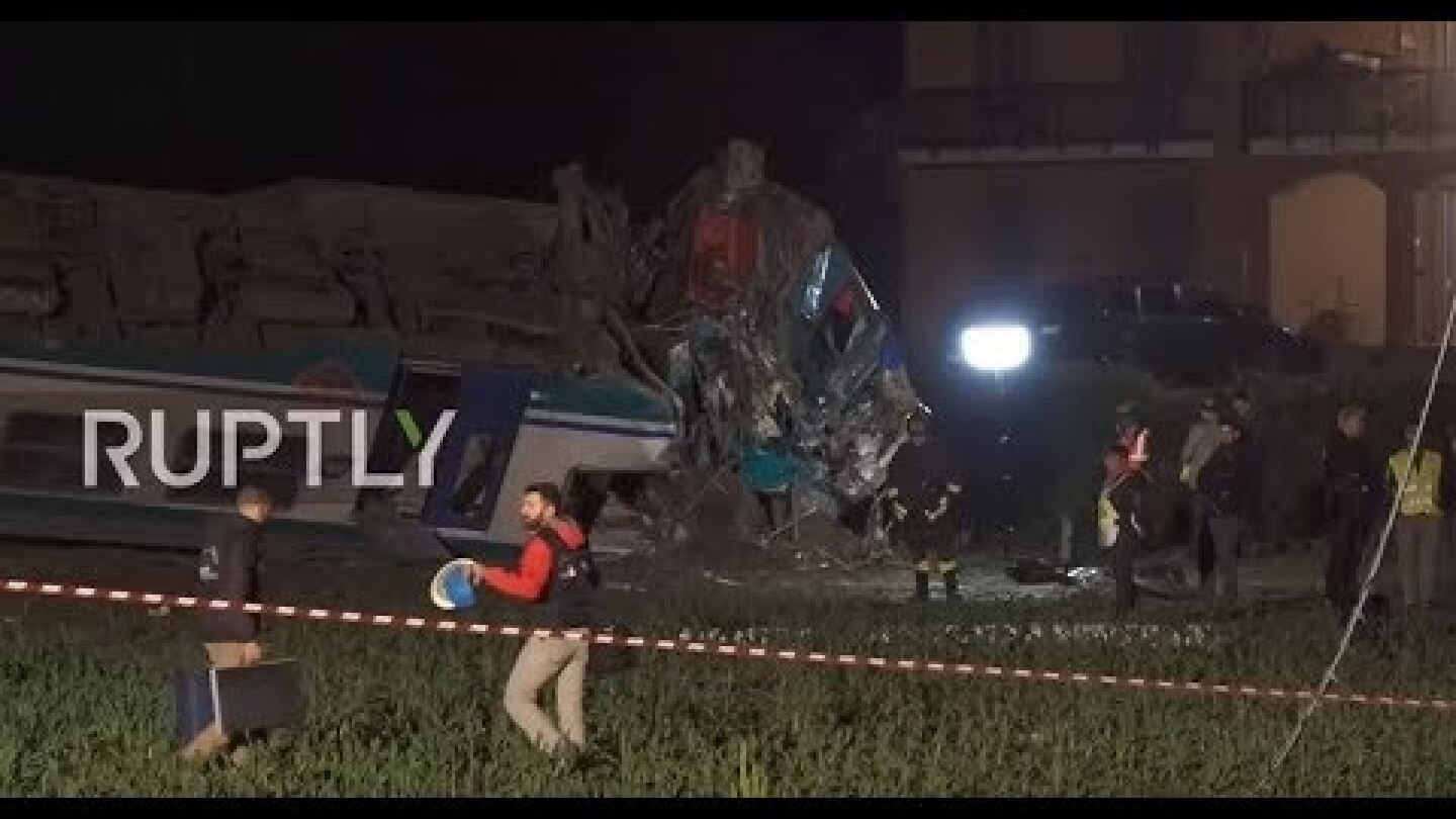 Italy: Two dead, 18 injured after train slams into truck near Turin