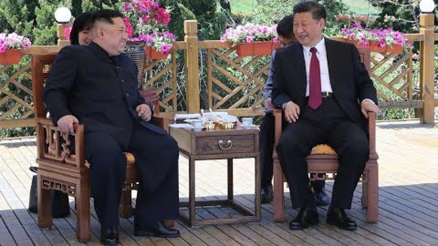 Chinese President Xi Jinping holds talks with DPRK leader Kim Jong Un in Dalian