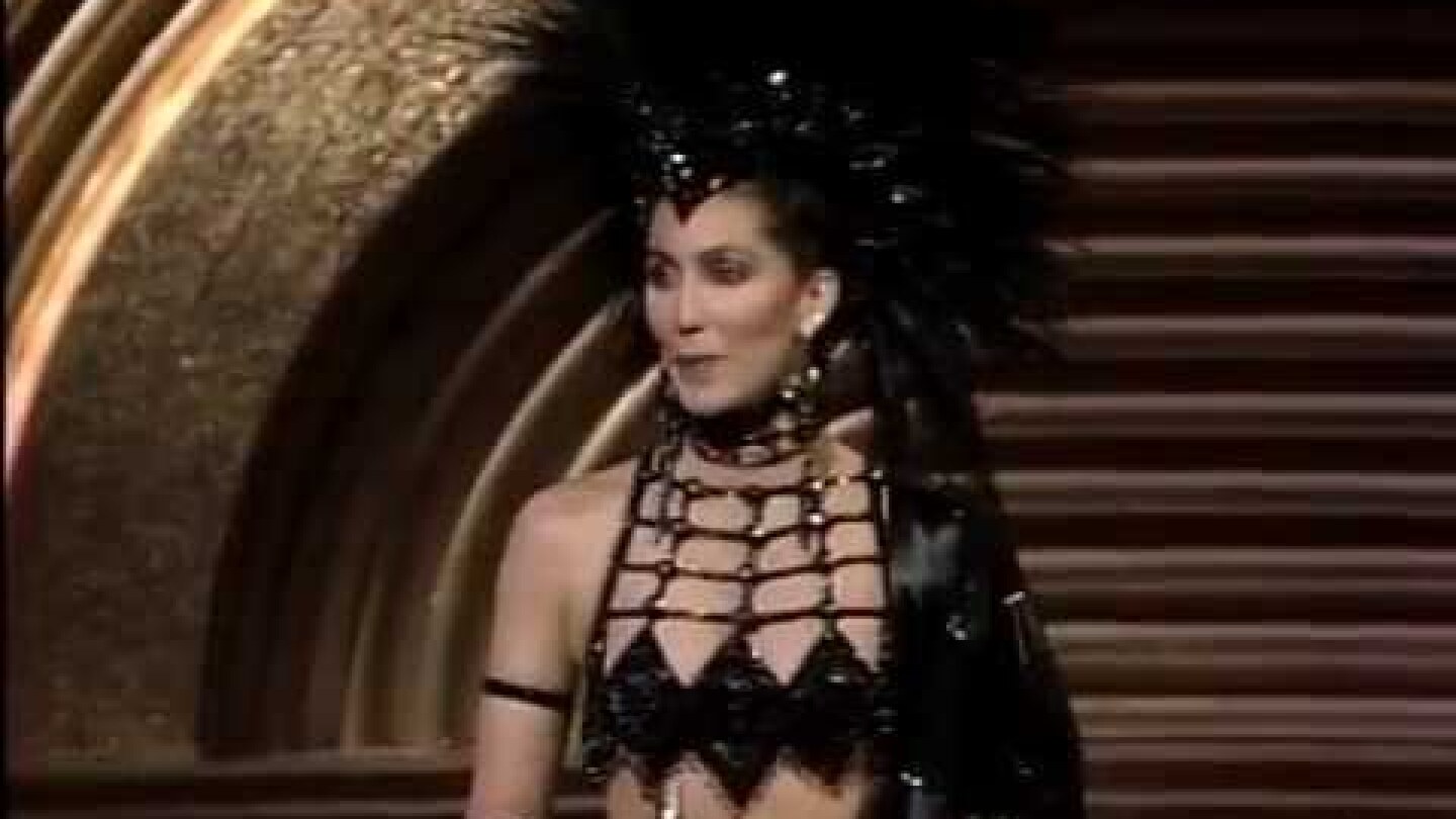 Jane Fonda Introduces Cher: 1986 Oscars