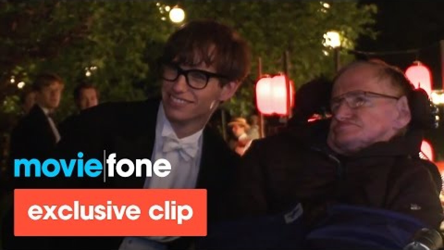 'The Theory of Everything' | Stephen Hawking Visits the Set