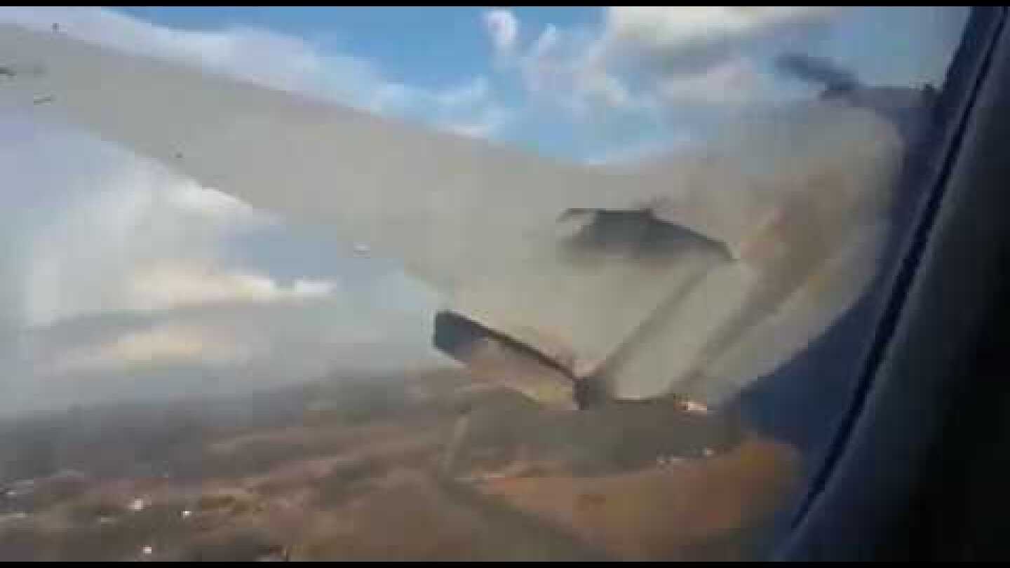 Convair CV-340 crash near Pretoria, South Africa taken from inside the cabin
