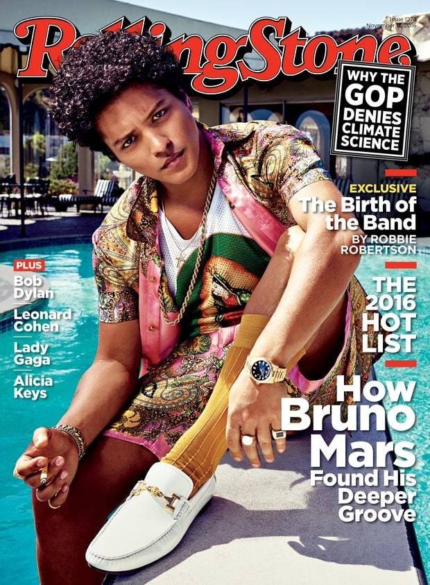 Bruno Mars στο εξώφυλλο του Rolling Stone