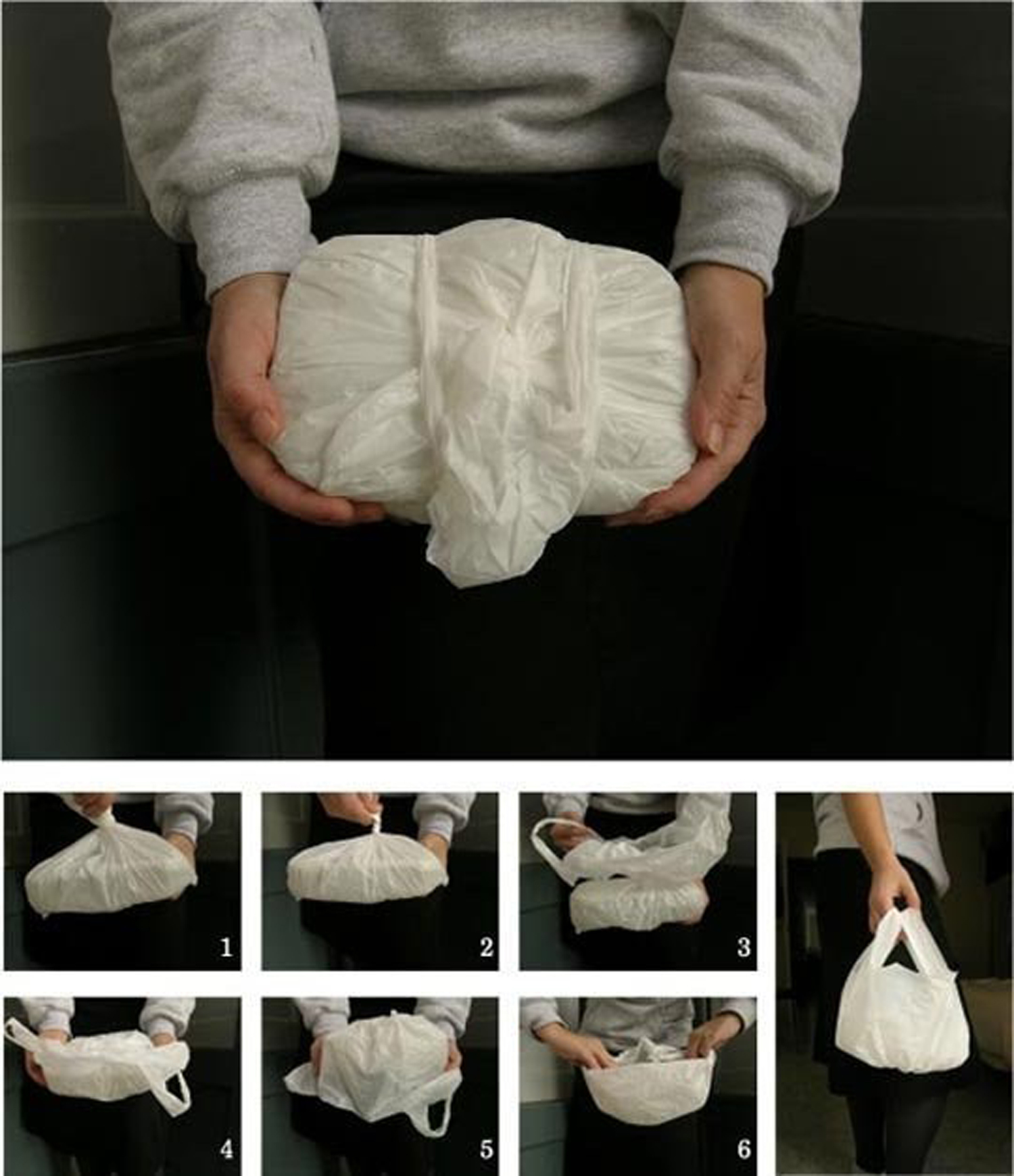 Πώς να διπλώσεις σωστά μια πλαστική σακούλα