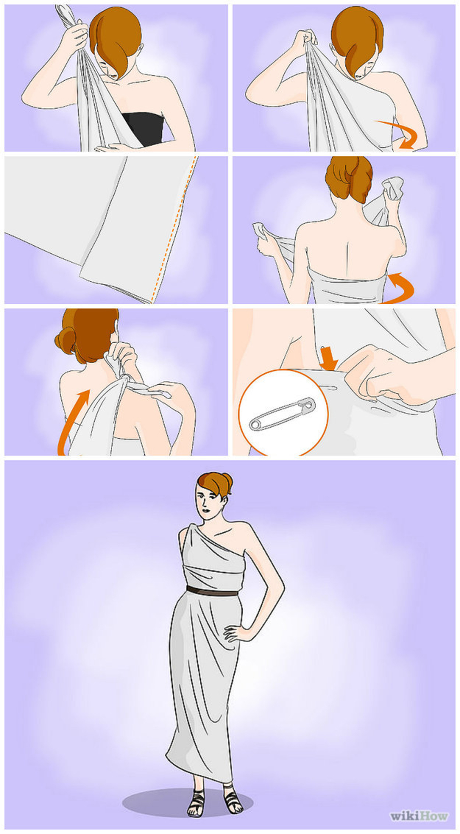 Πώς να διπλώσεις σωστά ένα σεντόνι (που θες να κάνεις φόρεμα)