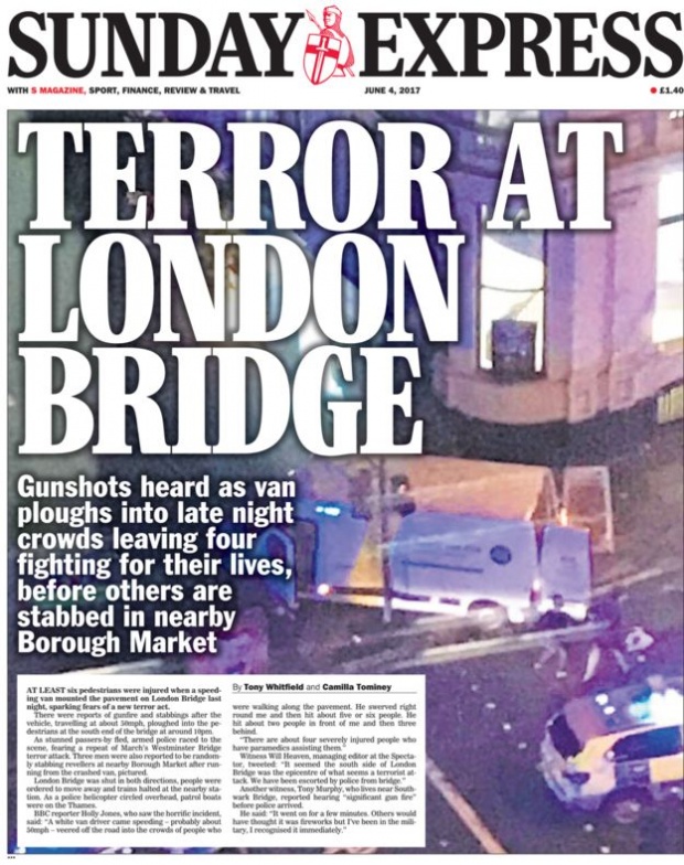 Τα πρωτοσέλιδα των βρετανικών εφημερίδων για τις τρομοκρατικές επιθέσεις στο Λονδίνο