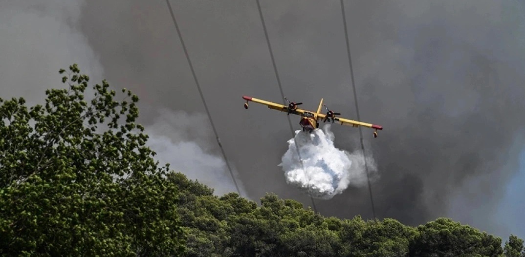 Μεγάλη πυρκαγιά σε δάσος της Κεφαλονιάς 