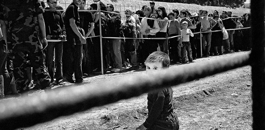 Η νεκρή ζώνη στο Λήδρα Πάλας, στη Λευκωσία, 2003