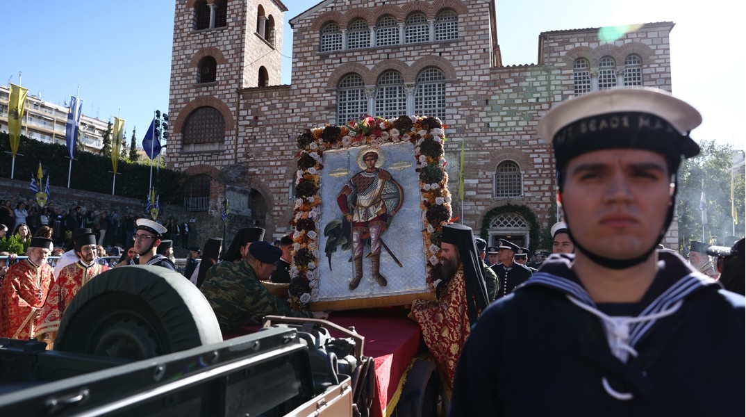 Στη λιτανεία του Αγίου Δημητρίου