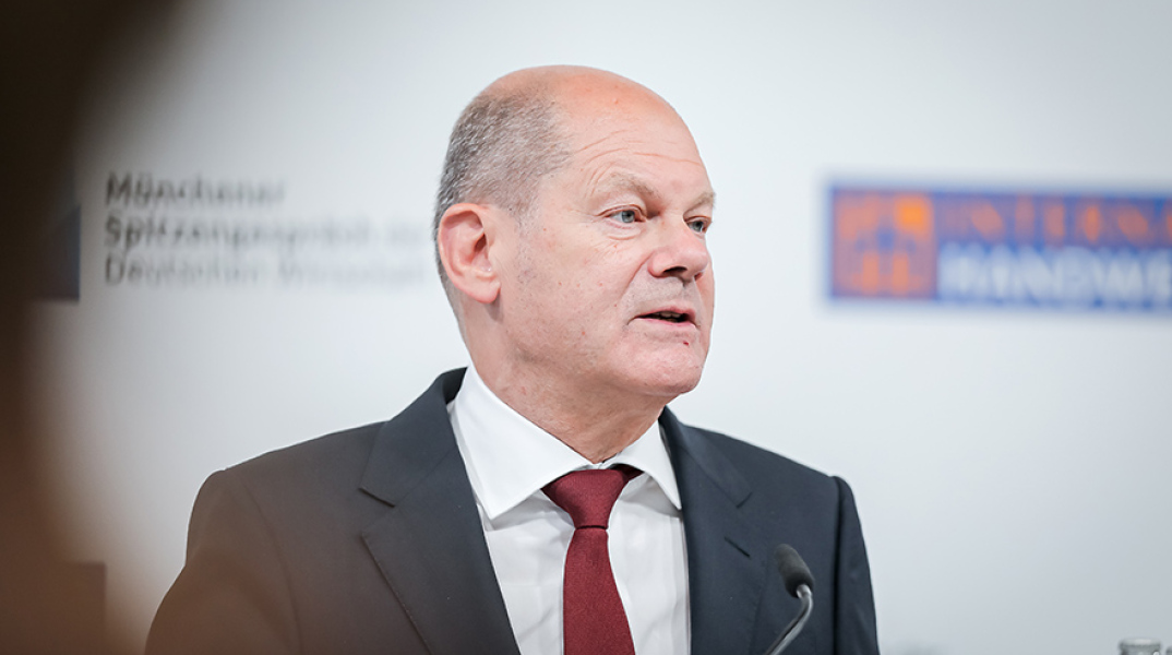 Ο Γερμανός καγκελάριος Όλαφ Σολτς