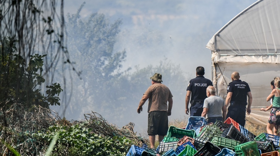 ΠΥΡΚΑΓΙΑ ΣΕ ΑΓΡΟΤΙΚΗ ΕΚΤΑΣΗ ΣΤΗ ΠΕΡΙΟΧΗ ΜΑΡΓΑΡΩΝΑ-ΝΕΟΧΩΡΙ ΠΡΕΒΕΖΑΣ (ΓΙΩΡΓΟΣ ΕΥΣΤΑΘΙΟΥ/EUROKINISSI)