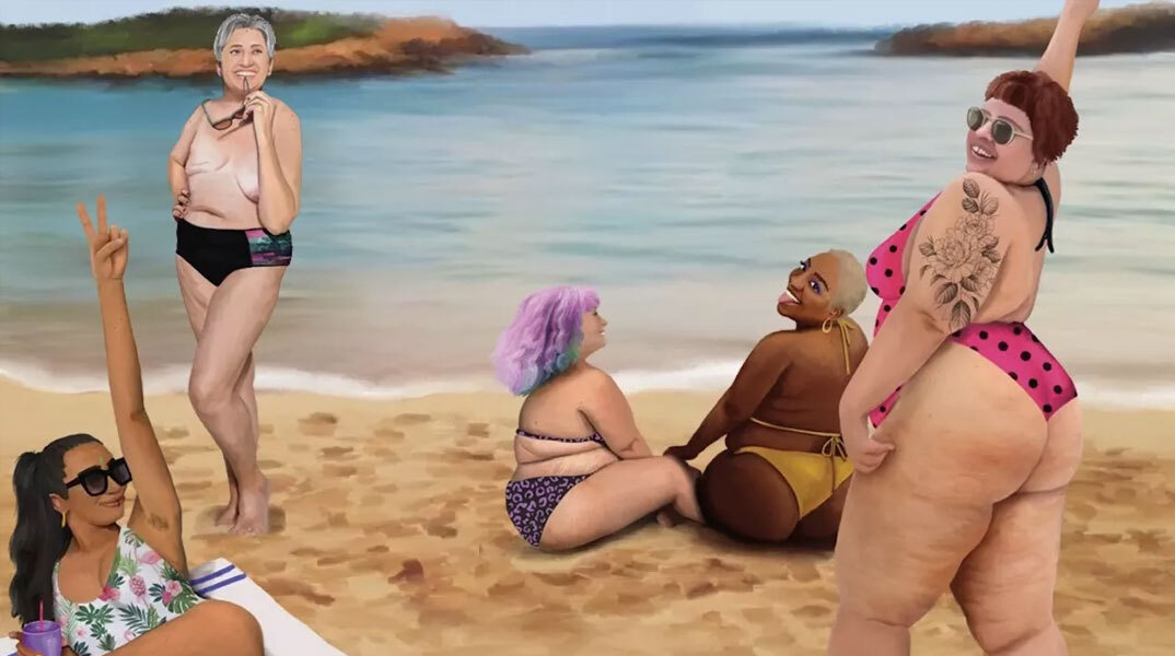 Η διαφημιστική καμπάνια στην Ισπανία για το body positivity στην παραλία