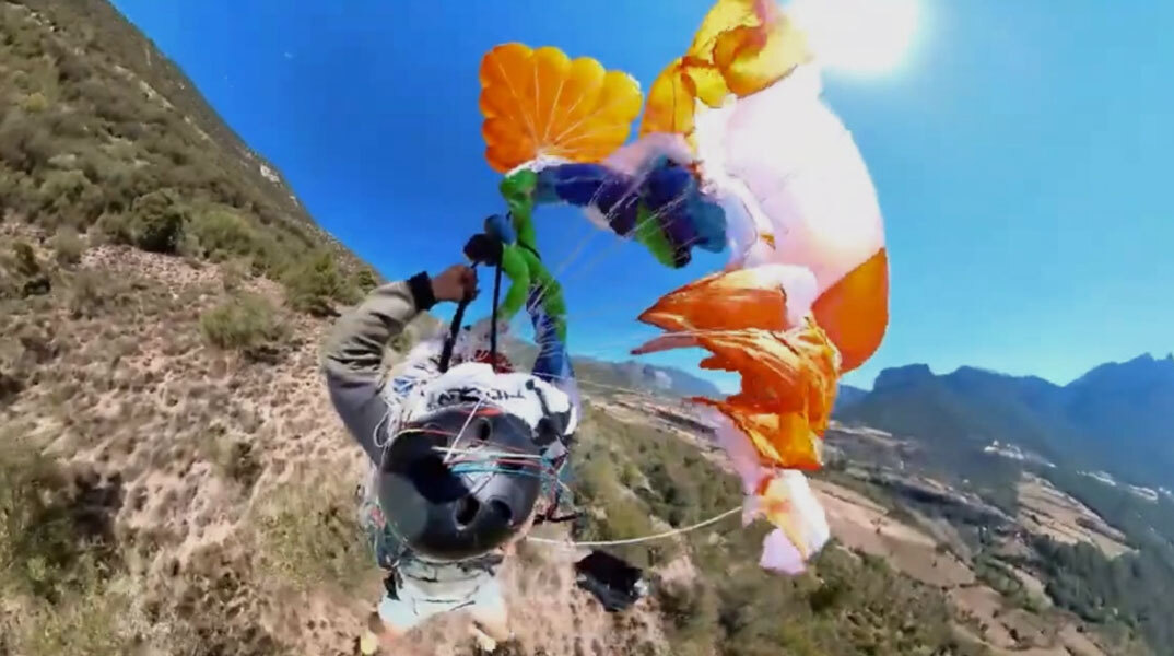 Δραματικές στιγμές για άνδρα στην Ισπανία που έκανε παρά πέντε και το αλεξίπτωτο πλαγιάς δεν άνοιξε