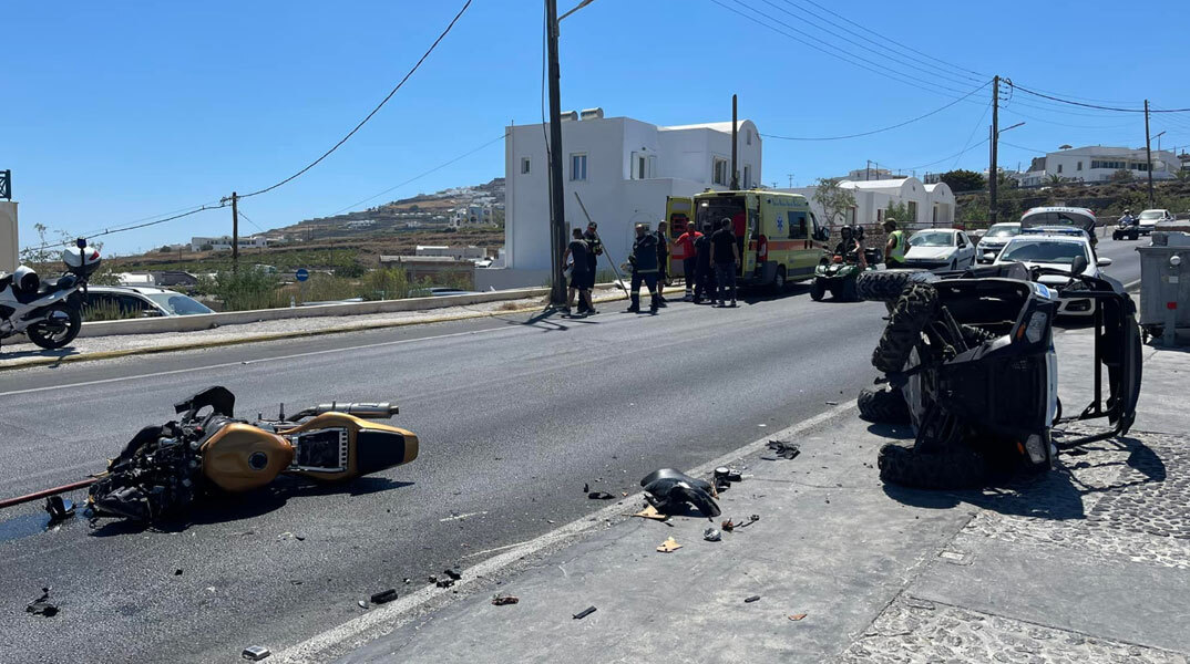 Ένας νεκρός σε τροχαίο με γουρούνα στη Σαντορίνη
