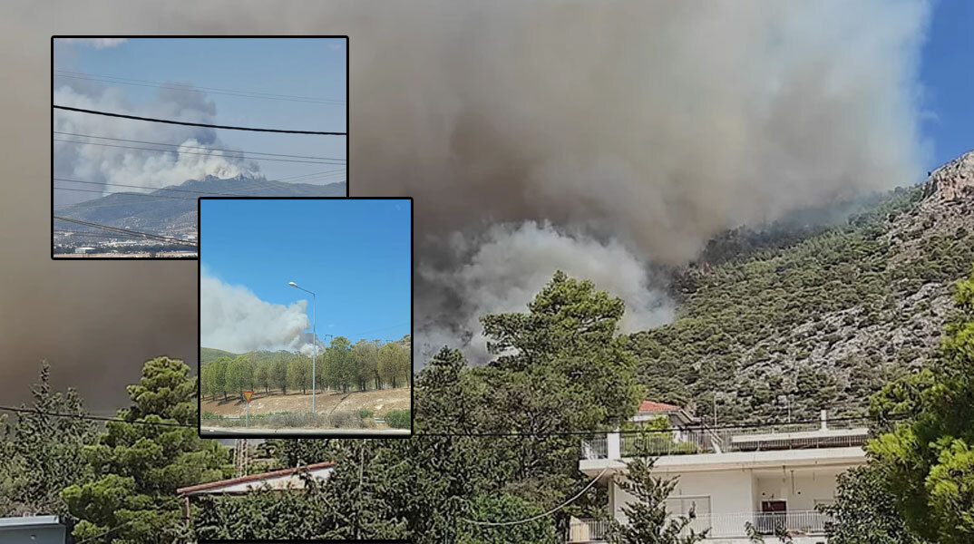 Μεγάλη φωτιά στη Νέα Πέραμο