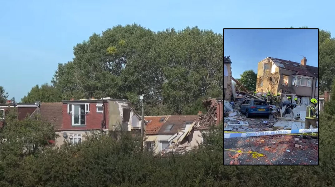 Ισοπεδώθηκε σπίτι στο Λονδίνο μετά την έκρηξη