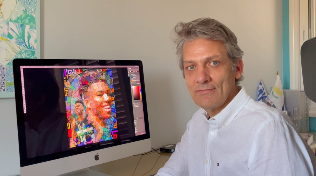 Ο Γιάννης Αντετοκούνμπο μέσα από τα pixels του Χάρη Τσέβη στο NBA Creator Series