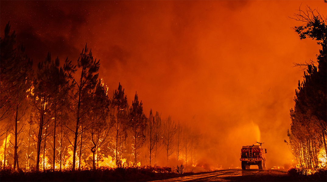 Μεγάλες δασικές πυρκαγιές στη Γαλλία