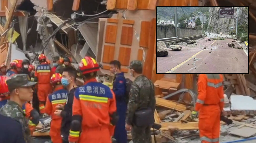 Ο σεισμός στην Κίνα προκάλεσε καταστροφές στην επαρχία Σιτσουάν