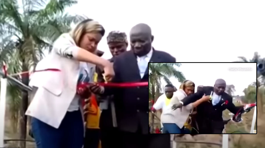 Τραγέλαφος στα εγκαίνια γέφυρας στο Κονγκό, η οποία κατέρρευσε μόλις κόπηκε η κορδέλα