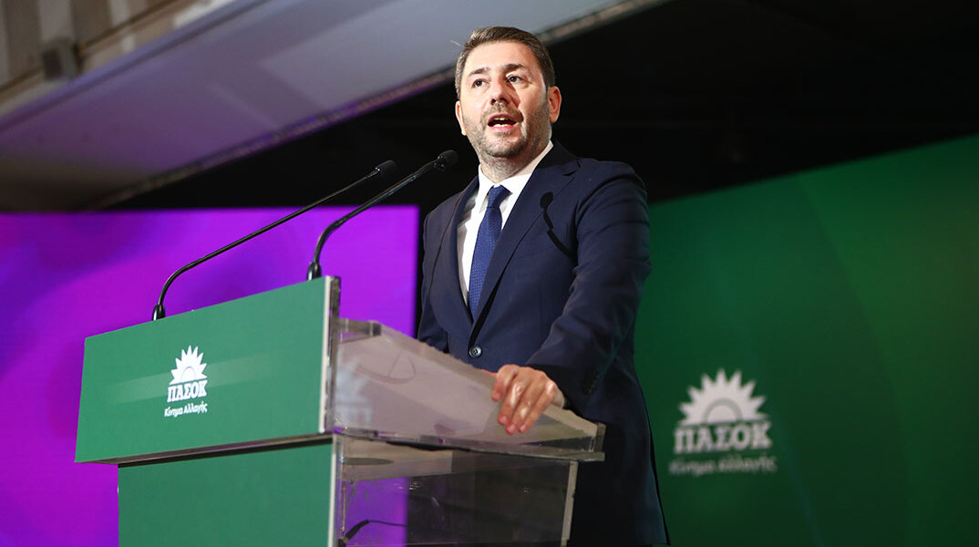 Ο Νίκος Ανδρουλάκης στην ομιλία του στην 86 ΔΕΘ