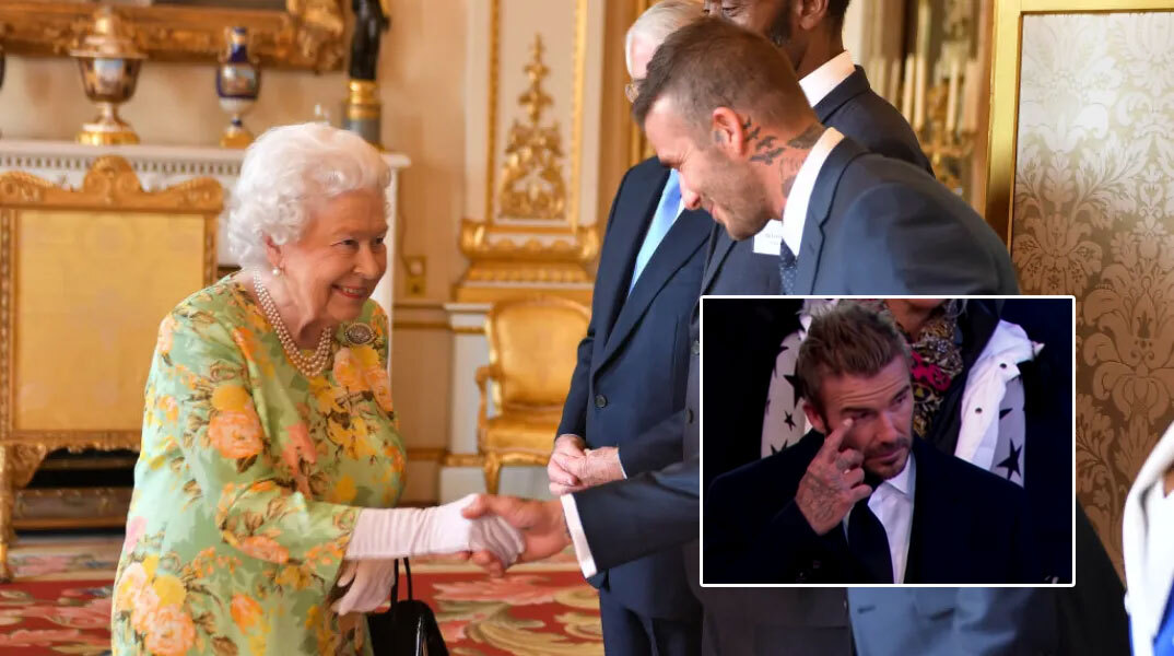 Ο Ντέιβιντ Μπέκαμ συναντά τη βασίλισσα Ελισάβετ (Κεντρική) - Τα δάκρυα συγκίνησης στο λαϊκό προσκύνημα (Ένθετη)