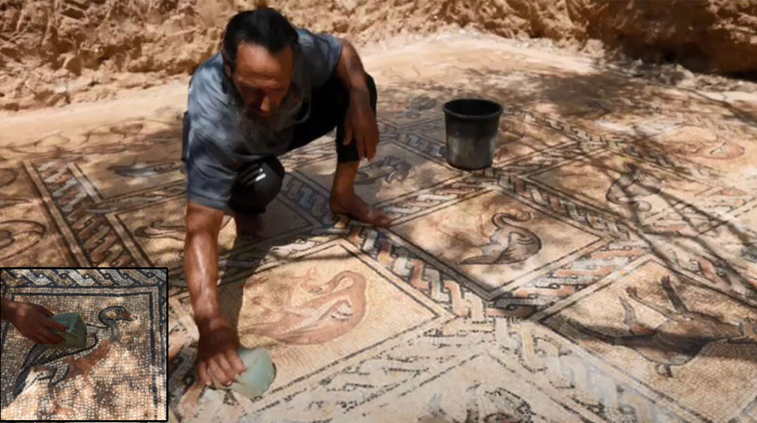 Ο αγρότης στη Λωρίδα της Γάζας που ανακάλυψε το βυζαντινό ψηφιδωτό στο χωράφι του