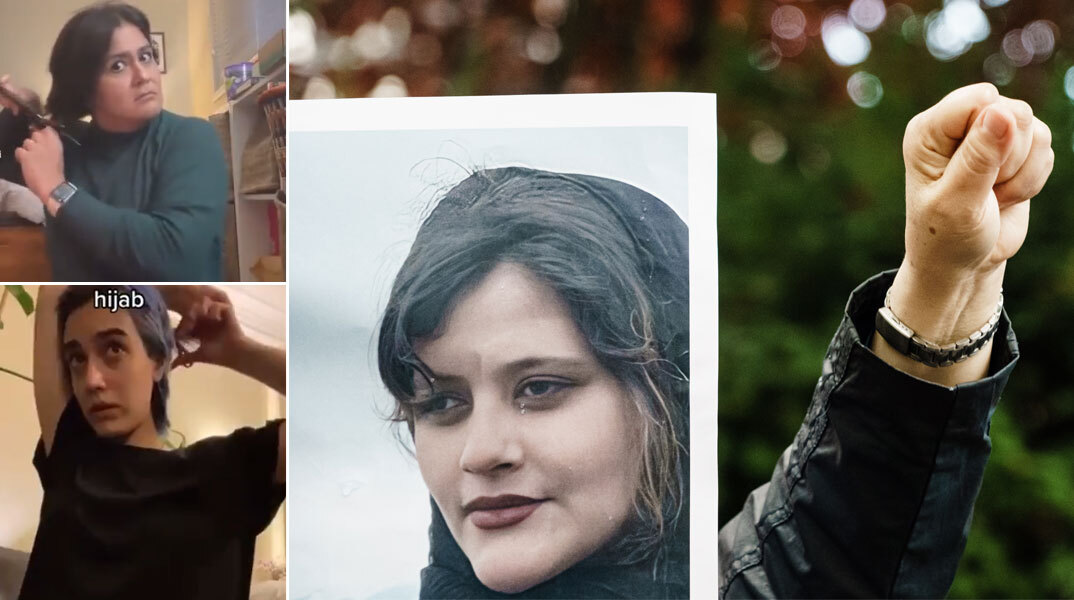 Γυναίκες στο Ιράν κόβουν τα μαλλιά τους και διαμαρτύρονται για τον θάνατο της 22χρονης Αμινί