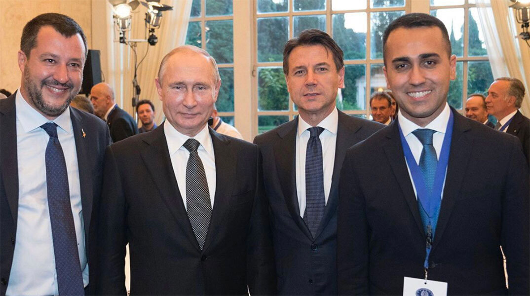 Ο Πούτιν με Ιταλούς πολιτικούς