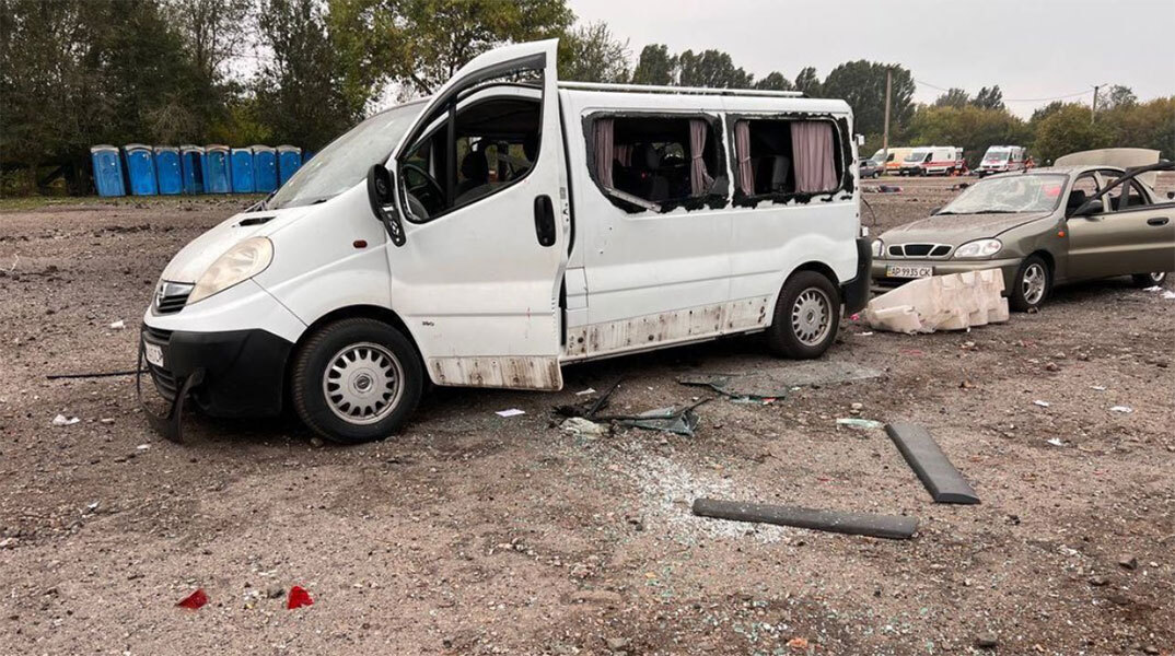 Ρωσικός πύραυλος χτύπησε κονβόι αμάχων στη Ζαπορίζια