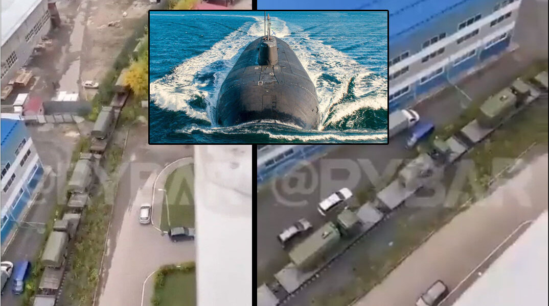 Το τρένο με τον εξοπλισμό για τα πυρηνικά και το ρωσικό υποβρύχιο Belgorod που μεταφέρει την τορπίλη «Ποσειδώνας»