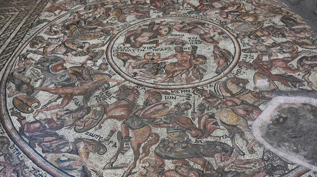 Οι ήρωες του Τρωικού Πολέμου σε σπάνιο ψηφιδωτό στη Συρία