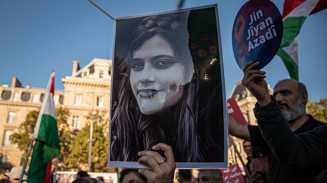 Διαμαρτυρία για τον θάνατο της Μαχσά Αμινί 