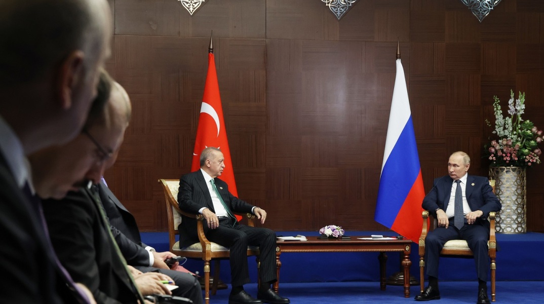 Συνάντηση Πούτιν - Ερντογάν στην Αστάνα: Να καταστεί η Τουρκία διαμετακομιστικός κόμβος ρωσικού φυσικού αερίου προς την Ευρωπαϊκή Ένωση επιθυμεί η Ρωσία.