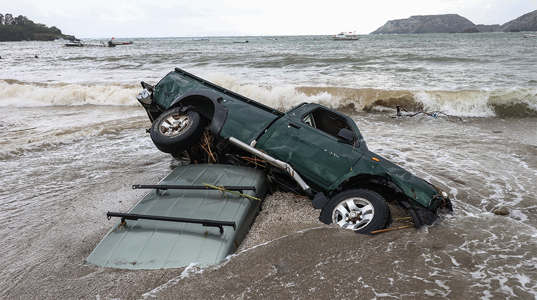 Μεγάλες καταστροφές προκάλεσε η κακοκαιρία στην Κρήτη