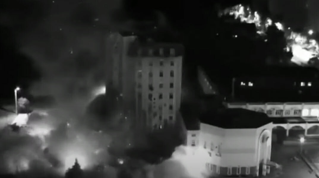 Νυχτερινοί βομβαρδισμοί στο κτίριο διοίκησης στο Ενερχοντάρ της Ουκρανίας