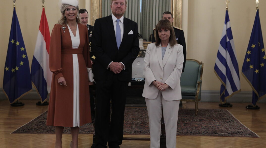 Στο Προεδρικό Μέγαρο το βασιλικό ζεύγος της Ολλανδίας