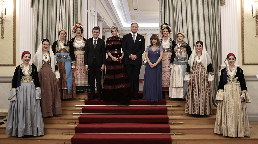 Η δεξίωση της ΠτΔ στο βασιλικό ζεύγος της Ολλανδίας