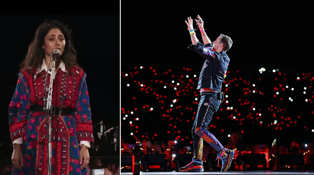 Ο Κρις Μάρτιν των Goldplay και η Ιρανή ηθοποιός  Golshifteh Farahani τραγουδούν για τις διαδηλώσεις στο Ιράν