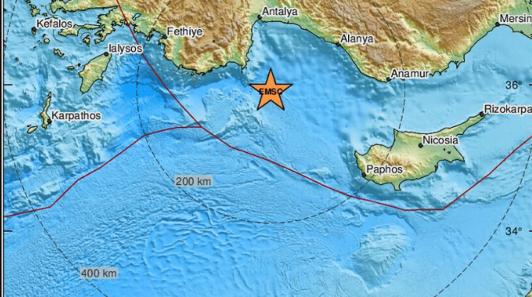 Σεισμός ανοιχτά του Καστελλόριζου
