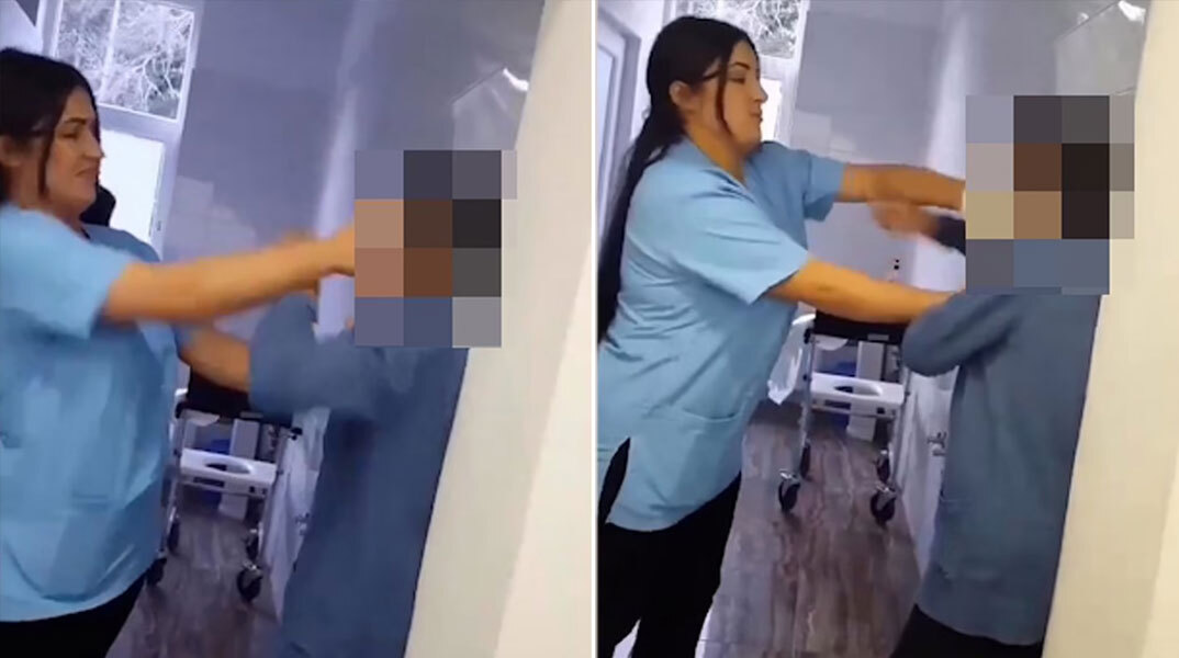 Νοσοκόμα σε οίκο ευγηρίας στο Κόσοβο χαστουκίζει ηλικιωμένη