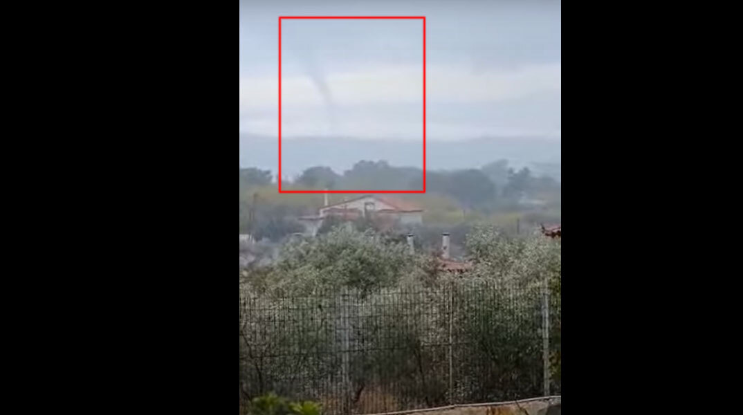 Ο υδροστρόβιλος που σχηματίστηκε στην Κορινθία