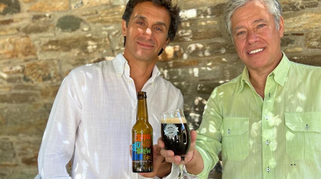 Κωνσταντίνος Κωνσταντινόπουλος, CEO Coffee Island  & Αλέξανδρος Κουρής, Ιδιοκτήτης της ΝΗΣΟΣ