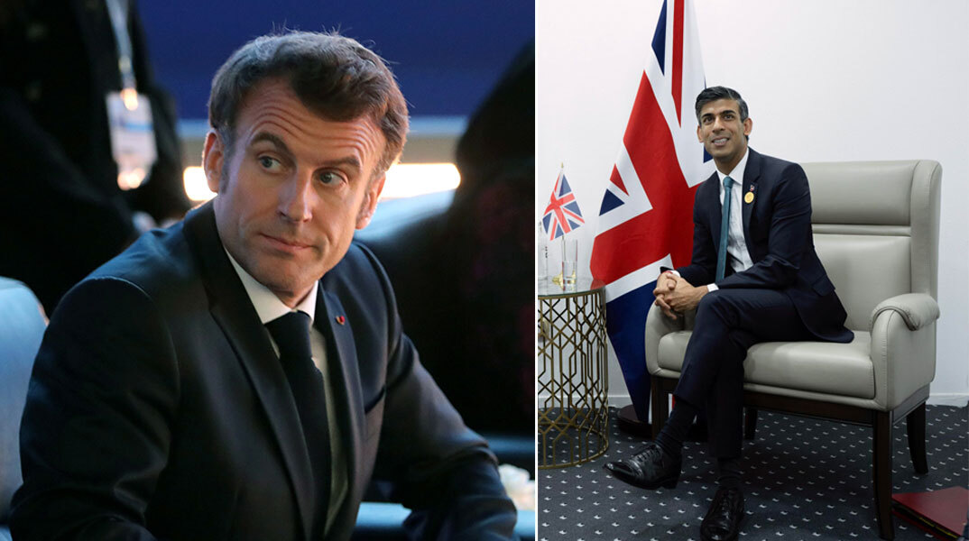 Εμανουέλ Μακρόν και Ρίσι Σούνακ στη Σύνοδο για το Κλίμα COP27 στην Αίγυπτο