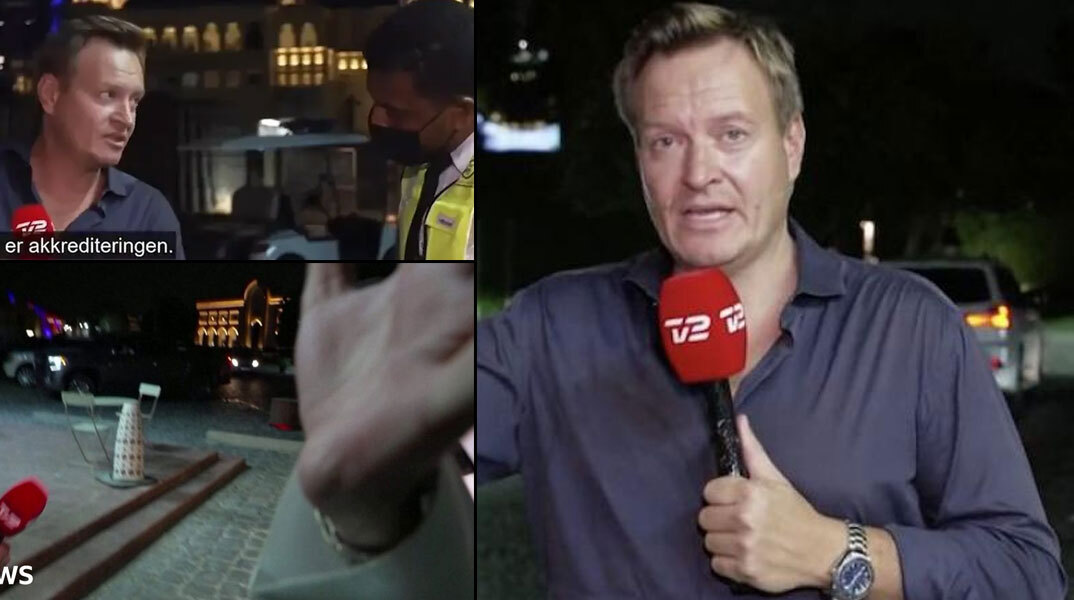 Δανός δημοσιογράφος στο Κατάρ δέχεται επίθεση από σεκιούριτι του Μουντιάλ 2022 σε live μετάδοση