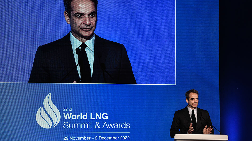 Ο Κυριάκος Μητσοτάκης στο Διεθνές Συνέδριο για το LNG στην Αθήνα