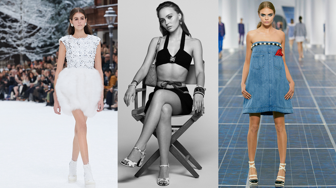 Kaia Gerber, Lily Rose Depp, Cara Delevingne